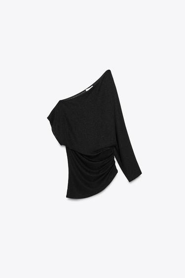 FLOWING ASYMMETRIC TOP - Black by Zara - Image 0