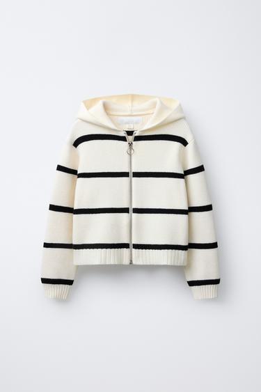 ZIP-UP CARDIGAN - striped by Zara - Image 0