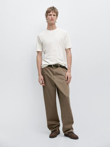 Zara 100% cotton short sleeve knit sweater - Ecru - Image 0
