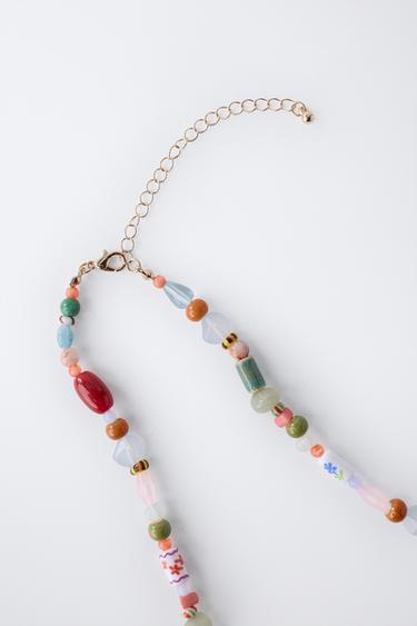 SHAPED BEAD NECKLACE - Multicoloured by Zara - Image 2