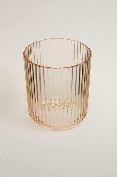 STRIPED ACRYLIC TUMBLER - Yellow by Zara - Image 1
