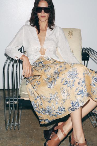 BLUSA LAZADAS ZW COLLECTION - Blanco roto de Zara