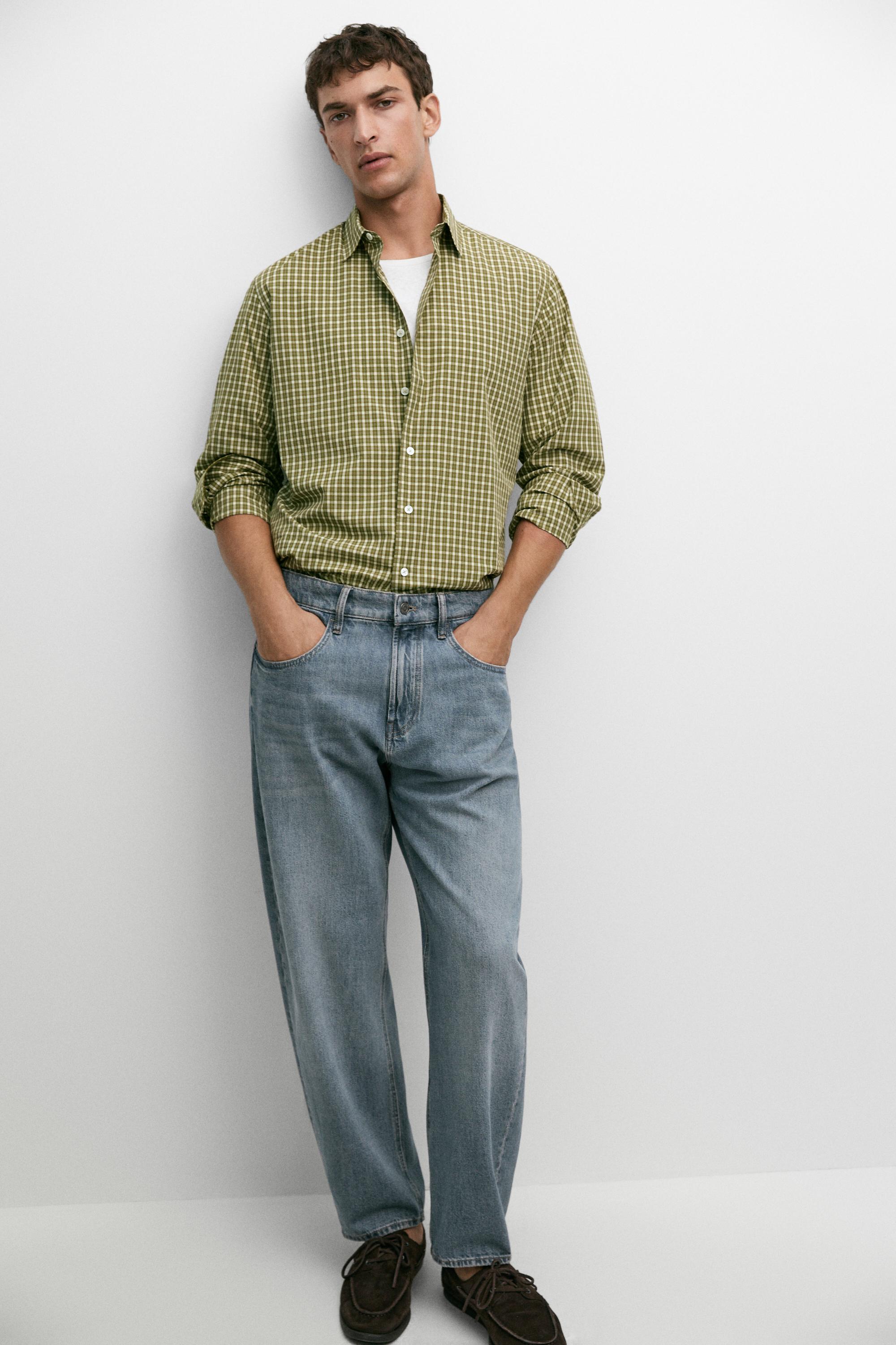 100% cotton regular fit check shirt