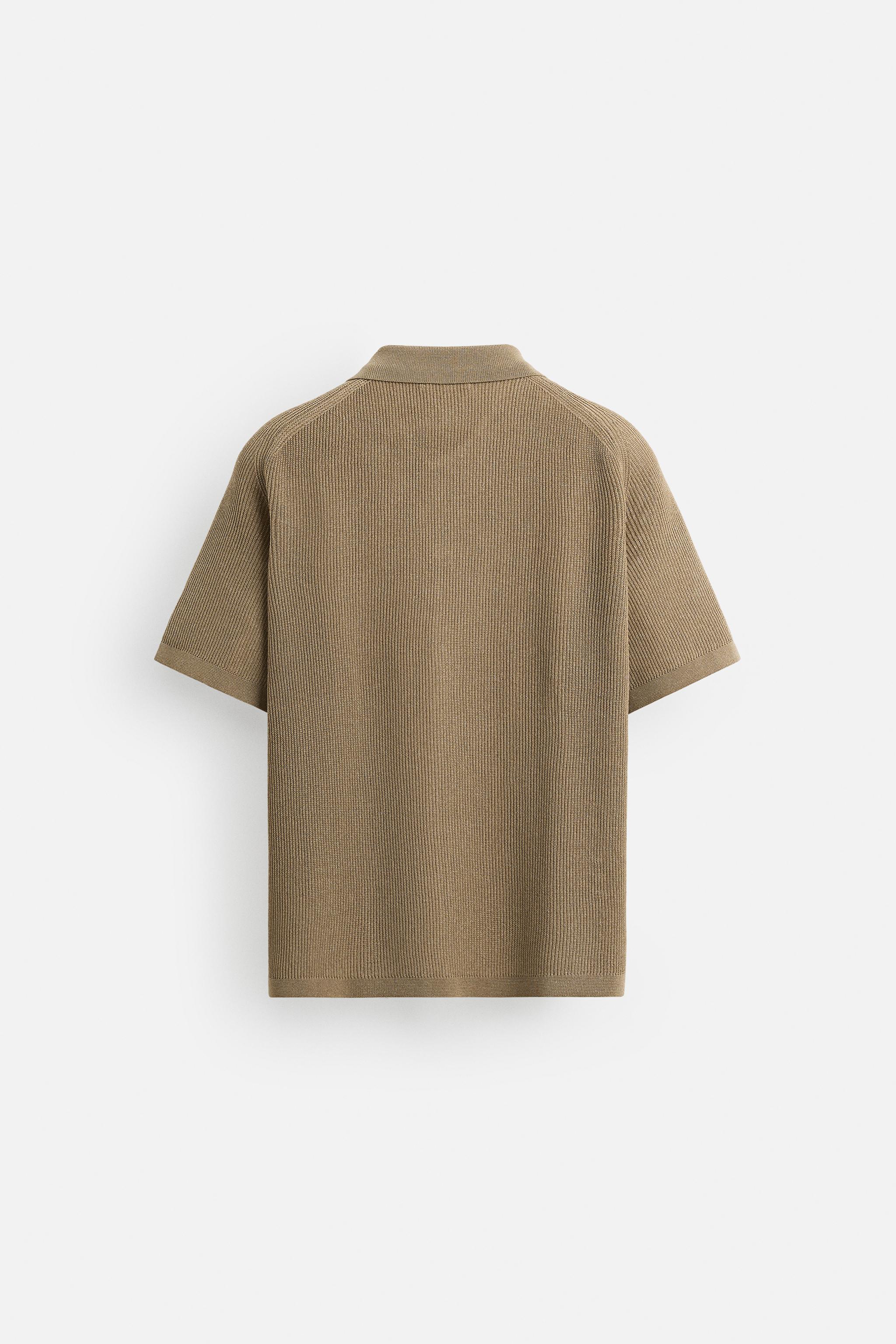 RELAXED FIT KNIT SHIRT