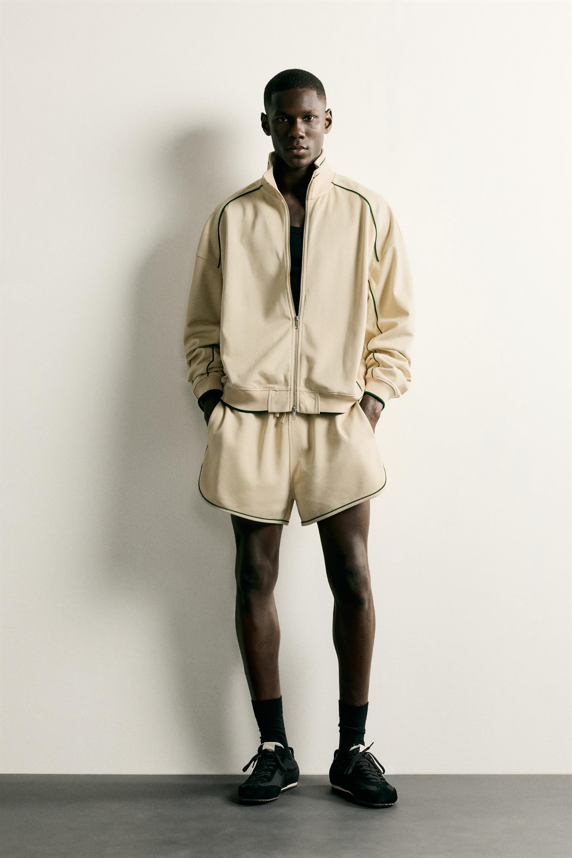 Retro Contrast Bermuda Shorts