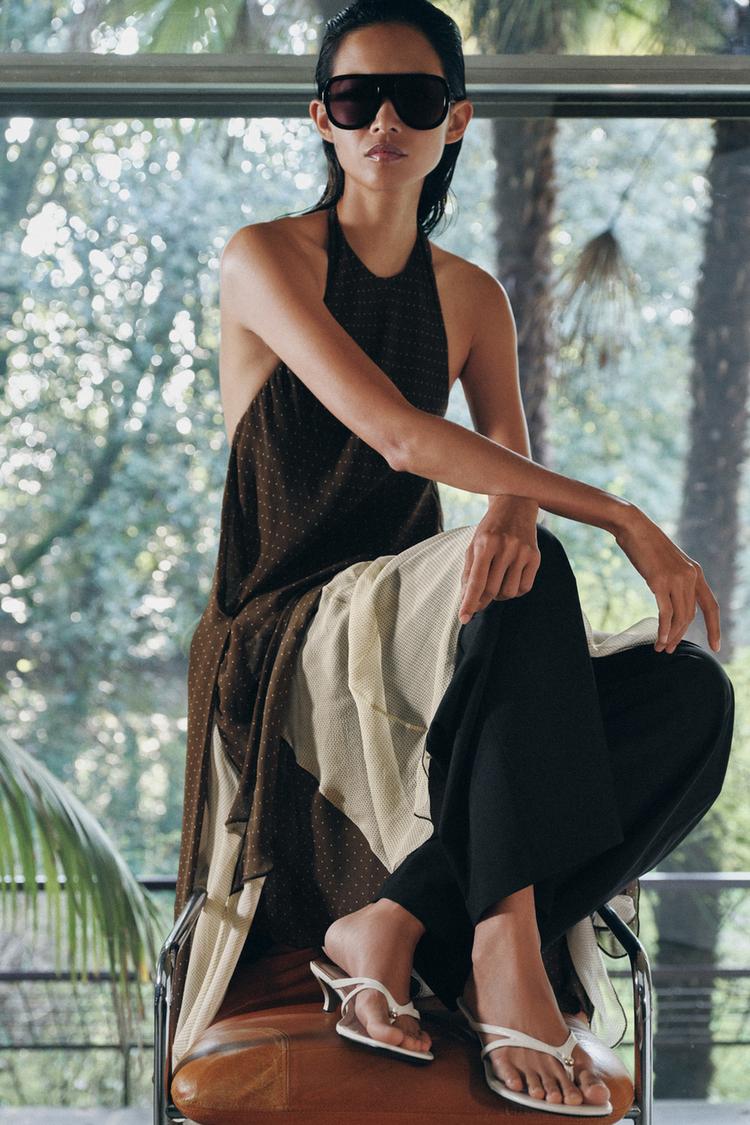 DERİ DETAYLI SANDALET