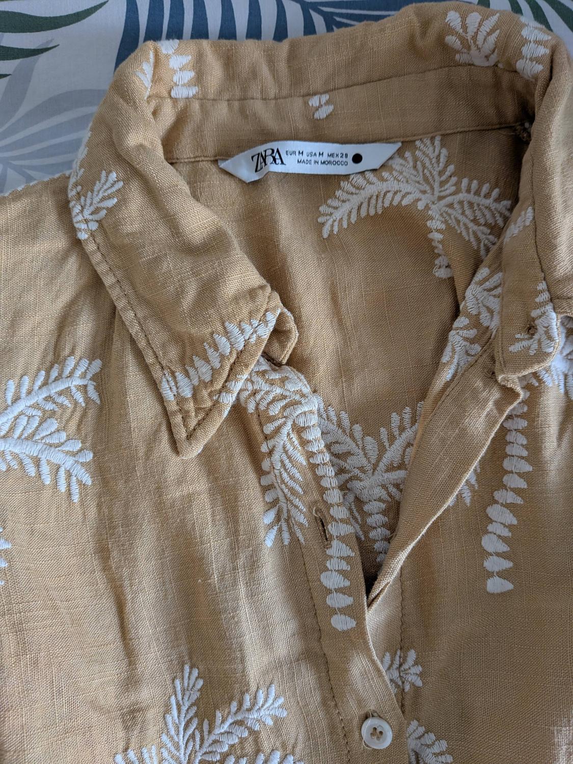 LINEN BLEND SHIRT WITH EMBROIDERY - Image 9