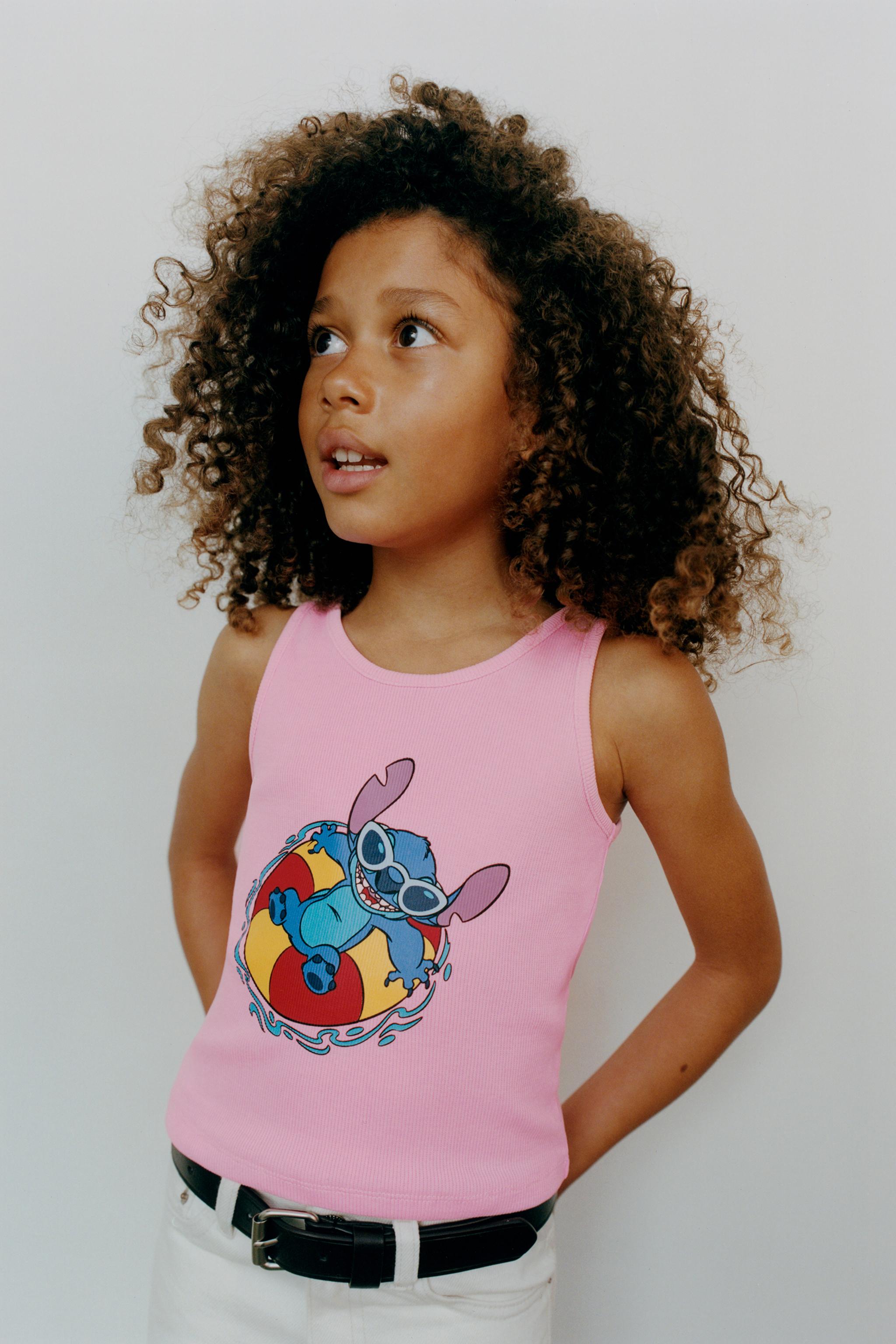 LILO & STITCH © DISNEY RIBBED SLEEVELESS T-SHIRT - Pink LILO & STITCH © DISNEY RIBBED SLEEVELESS T-SHIRT - Pink