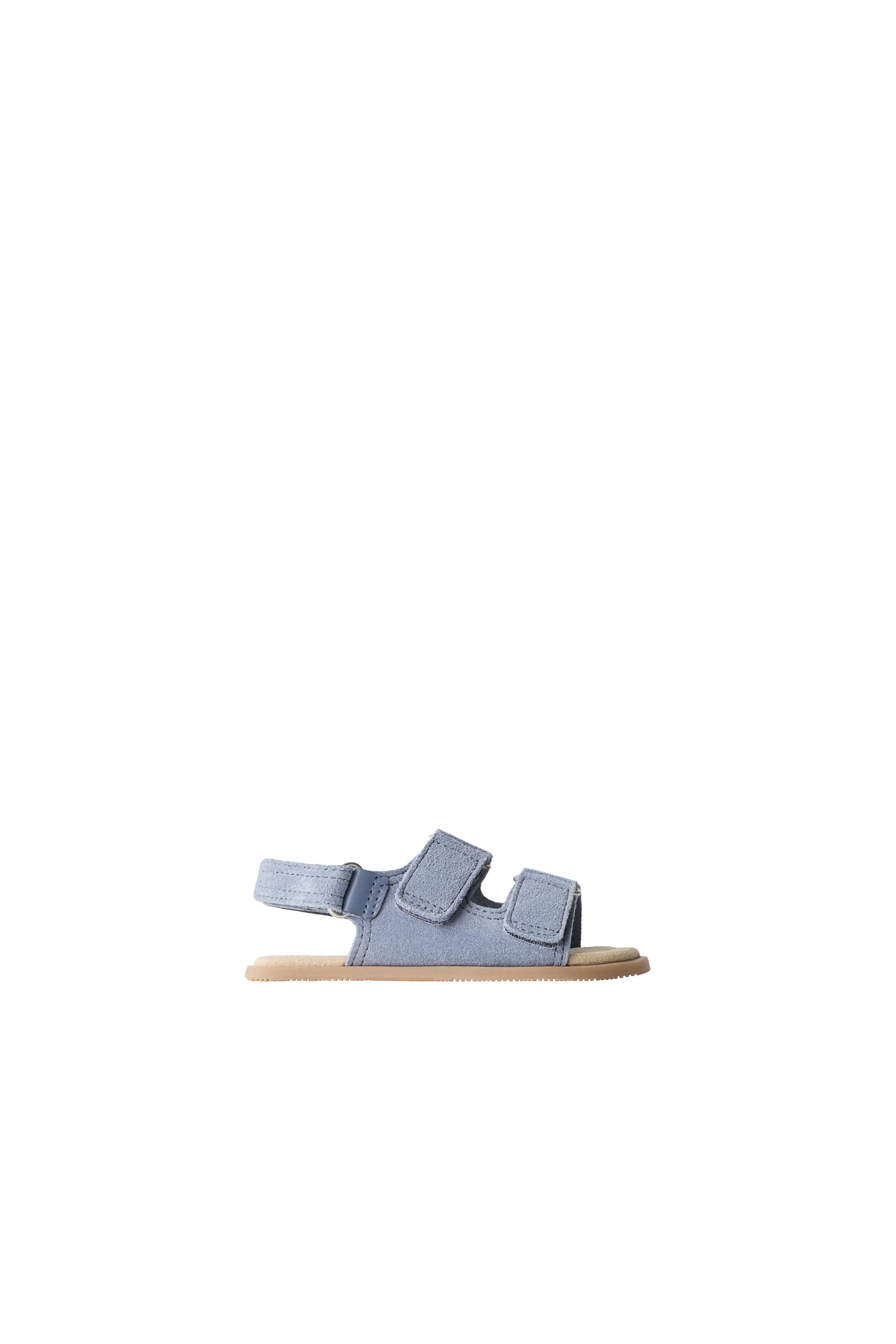 ダブルストラップ ベアフットレザーサンダル - ブルー | ZARA Japan / 日本