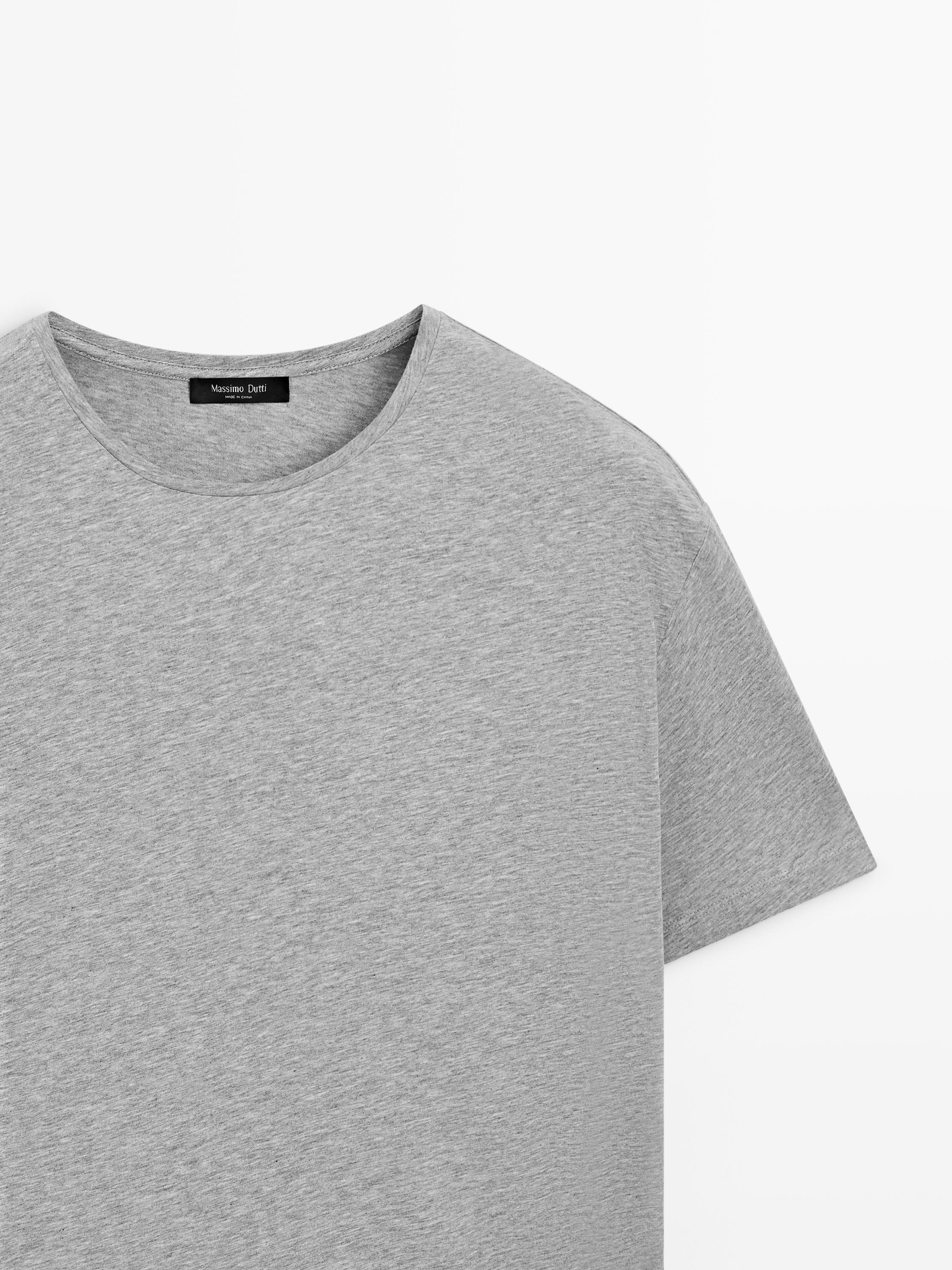 T-shirt manches courtes en coton mélangé