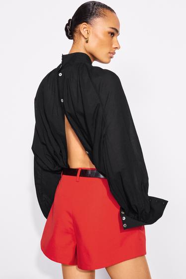 HEMD MIT STEHKRAGEN ZW COLLECTION - Schwarz von Zara