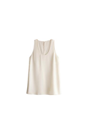 TOP SEDA MORERA - Crudo de Zara