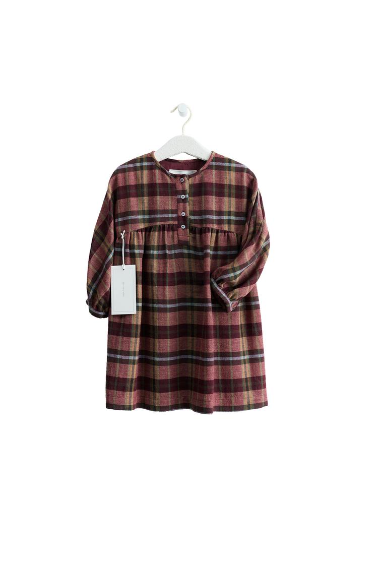 ZARA TIMELESS - VESTIDO PANADERO CUADROS CON LANA