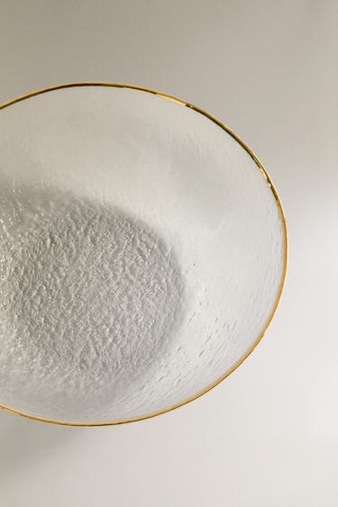 SALADIER EN VERRE RELIEF BORD DORÉ - 990 de Zara - Image 2