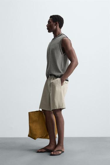 RELAXED FIT KNIT TANK TOP - Stripes by Zara - Image 3