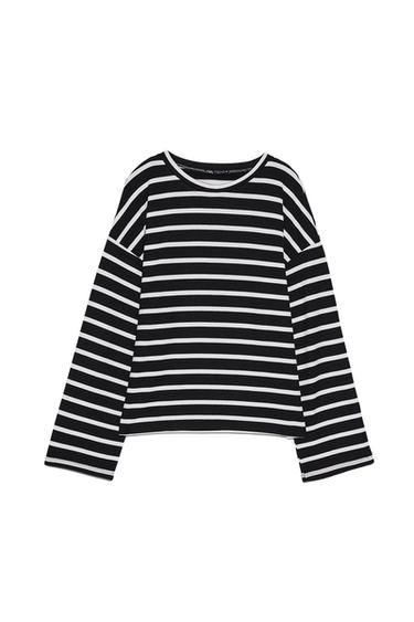 SOFT-TOUCH STRIPED SWEATSHIRT