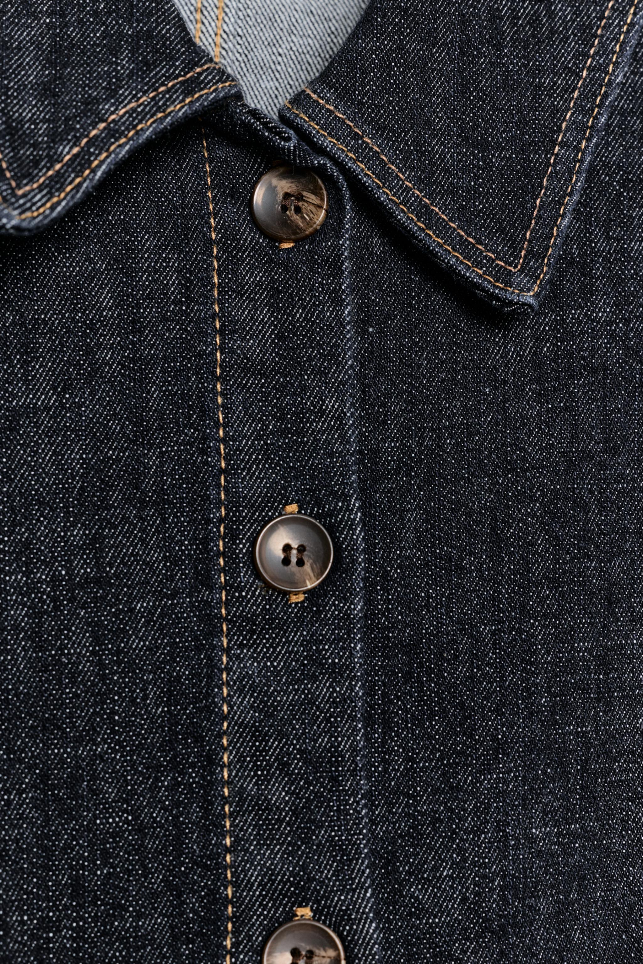 Z1975 DENIM PEPLUM SHIRT