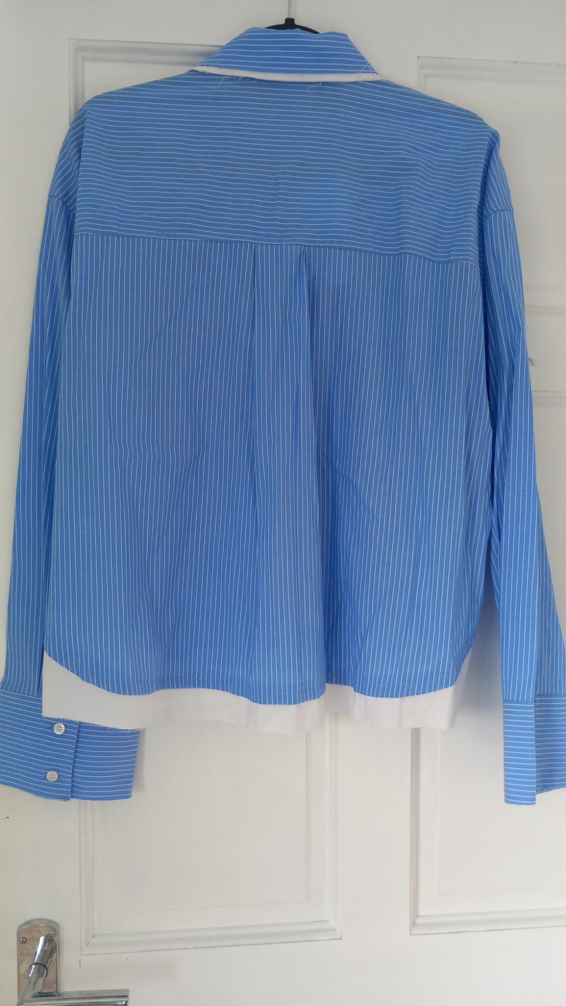 POPLIN SHIRT WITH CONTRAST STRIPES - Image 2