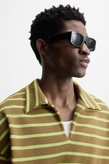 STRIPED RELAXED FIT POLO SHIRT - Multicoloured by Zara - Image 5