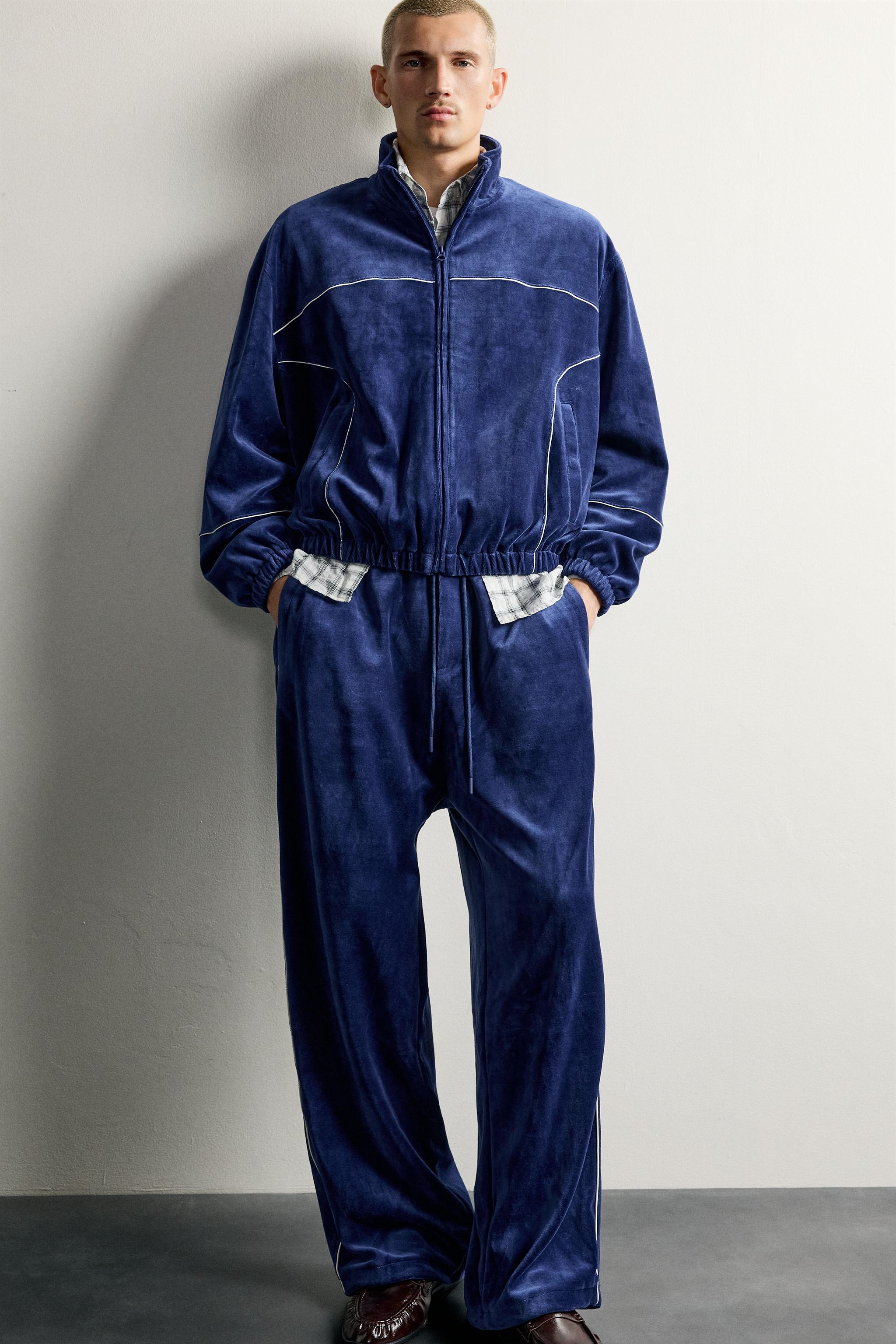 PANTALON JOGGING RÉTRO VELOURS