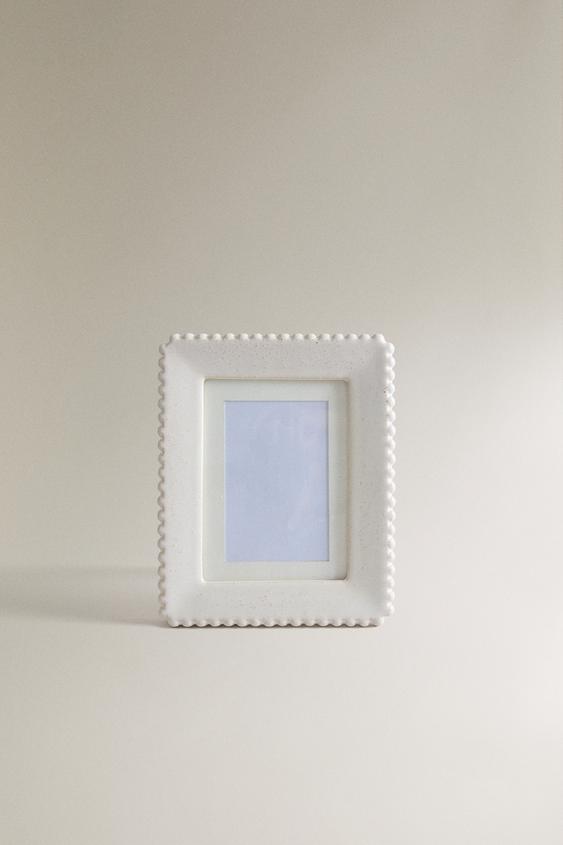 Zara CERAMIC PHOTO FRAME - 裸色 - 圖片 0