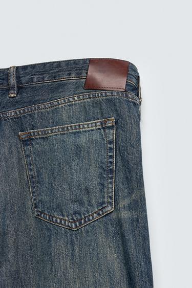 JEAN ÉVASÉ TAILLE BASSE - Bleu / Vert de Zara - Image 9