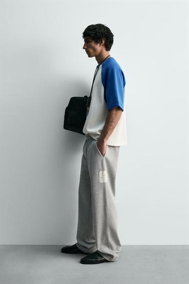 COLOUR BLOCK T-SHIRT - Blue by Zara - Image 3