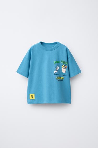 Zara SNOOPY PEANUTS™ T-SHIRT - Light blue - Image 0