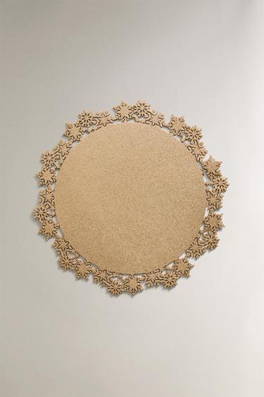 GLÄNZENDES WEIHNACHTS-TISCHSET MIT SCHNEEFOCKEN - Gold von Zara