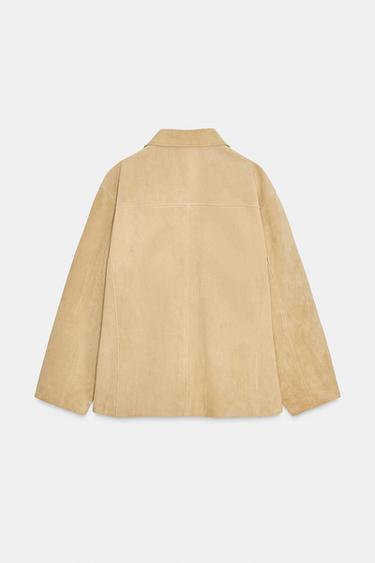 BLOUSON EN CUIR DAIM ZW COLLECTION ÉDITION LIMITÉE - Bis de Zara - Image 3