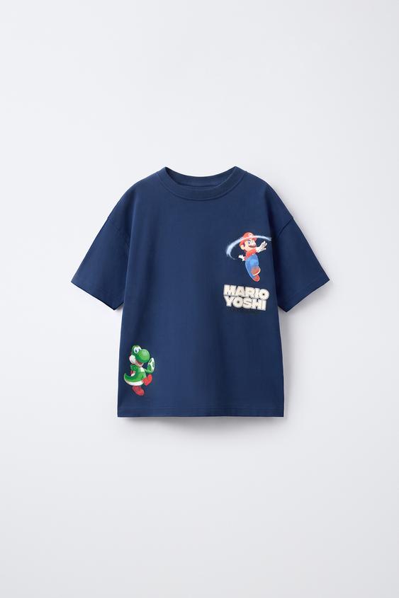 CAMISETA ESTAMPADO MARIO BROS ™ © NINTENDO - Azul de Zara - Imagen 0