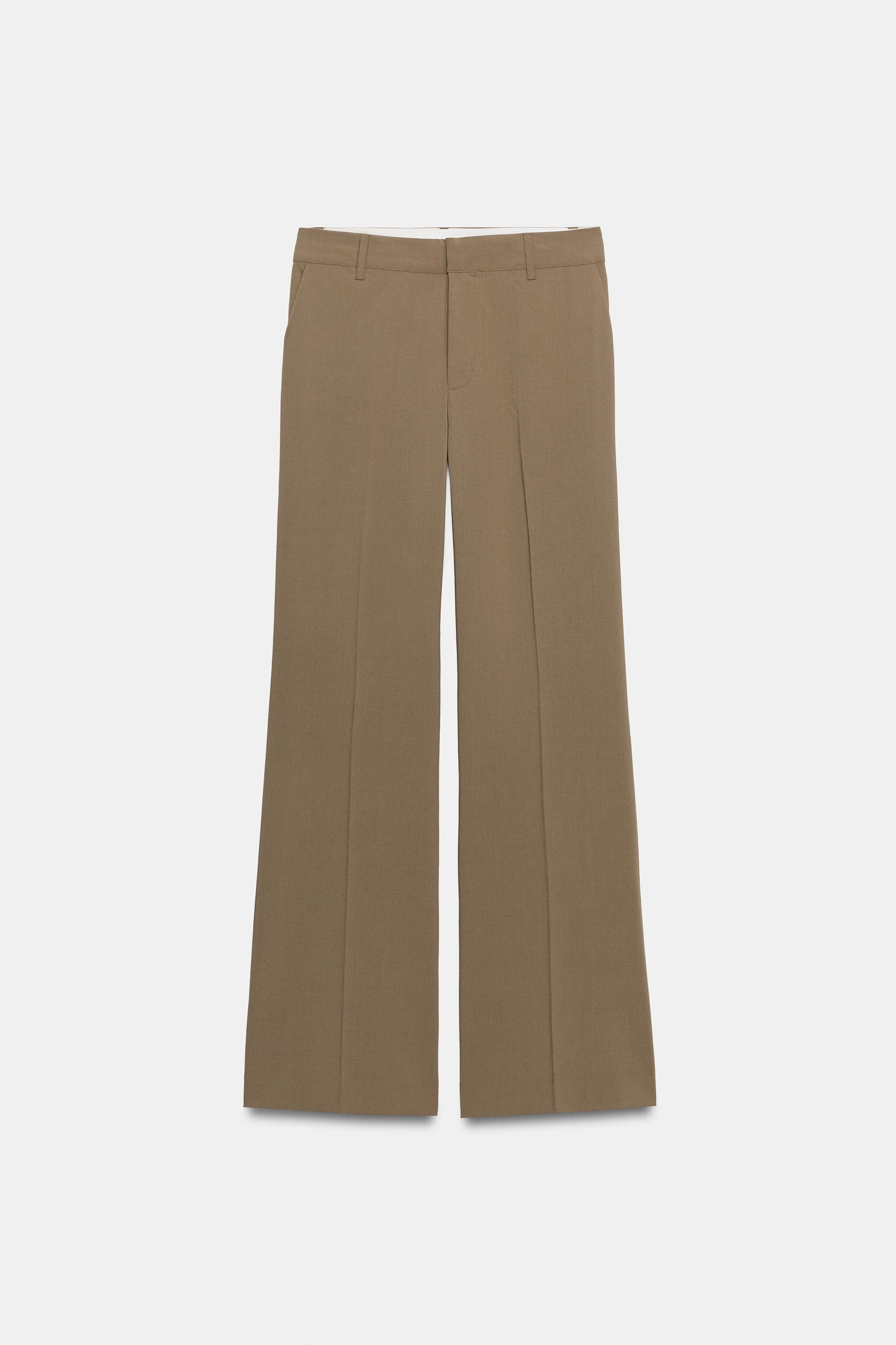 LOW-RISE STRAIGHT LEG PANTS
