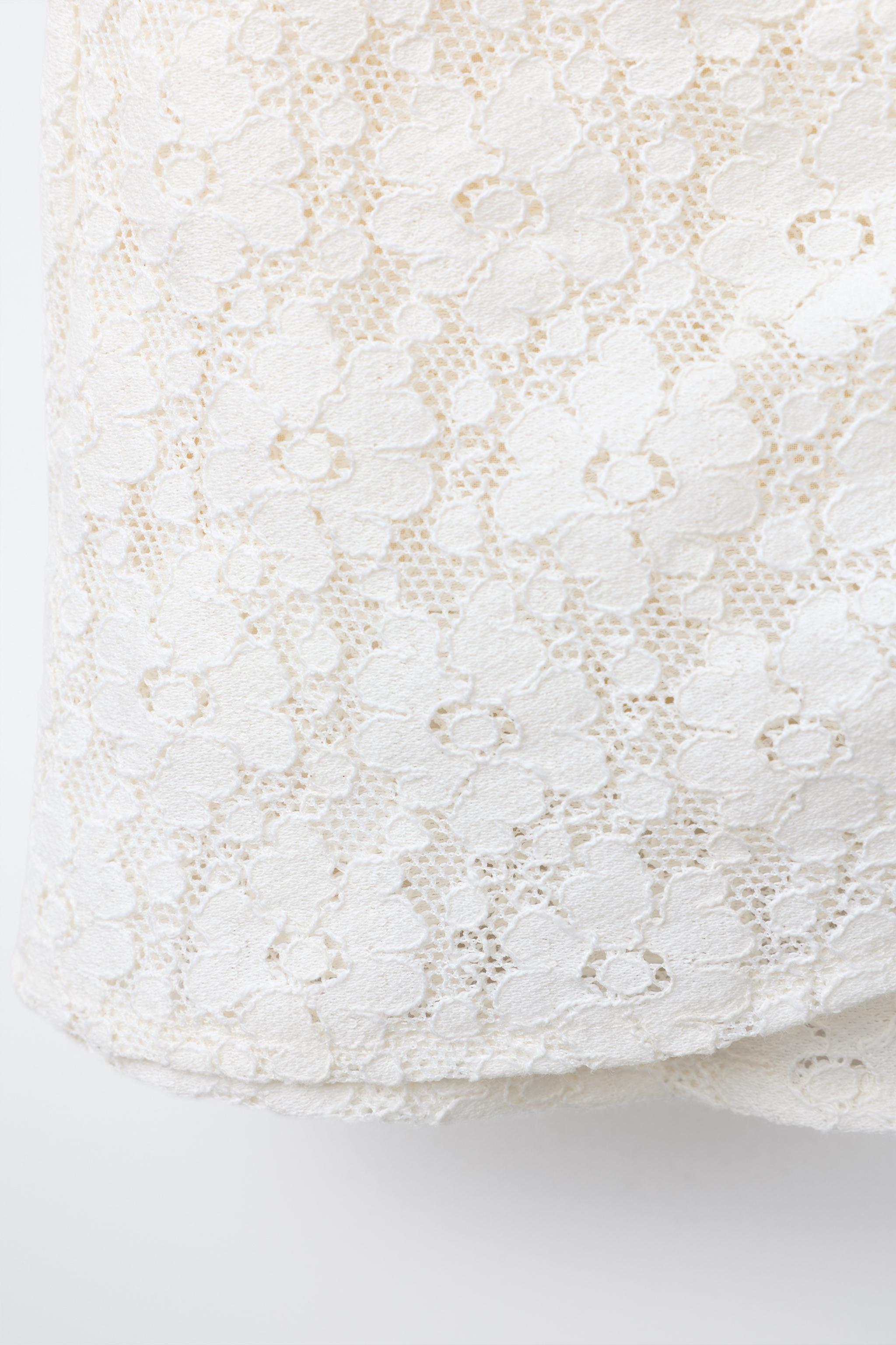 JUPE DENTELLE DRAPÉE