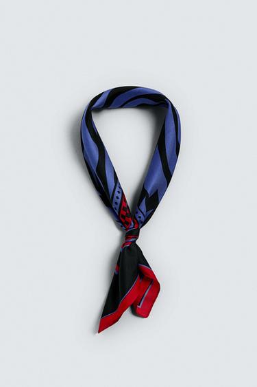 BANDANA COM ESTAMPA ANIMAL - Multicolor da Zara - Imagem 0