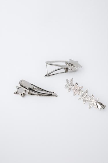 LOT DE TROIS PINCES ÉTOILES BRILLANTES - Argent de Zara - Image 2