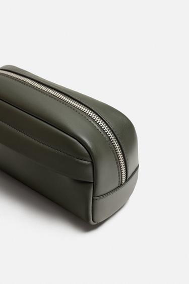 PLAIN TOILETRY BAG - Green by Zara - Image 2