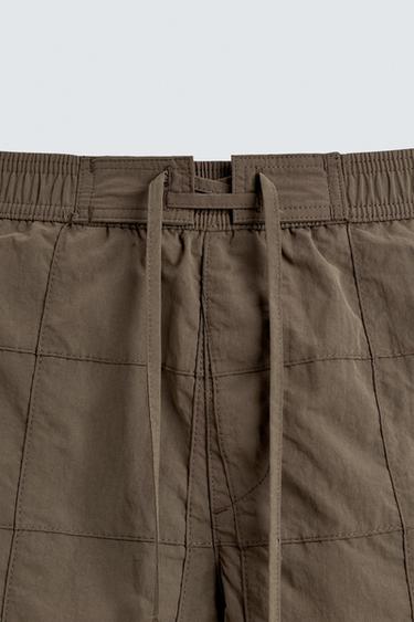 MAILLOT DE BAIN LONG PATCHWORK - Marron de Zara - Image 2