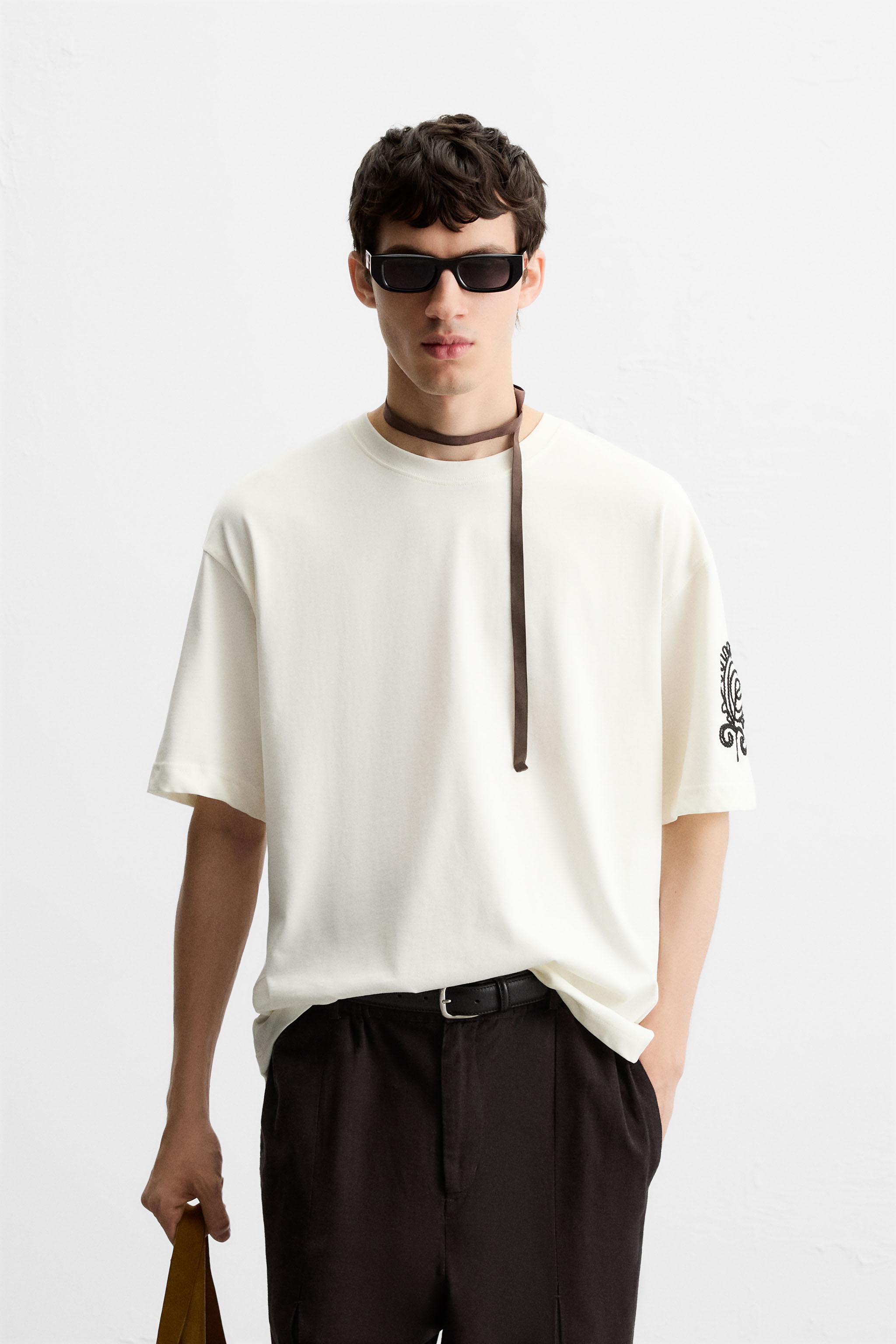 CHEMISE BRODERIES CONTRASTE