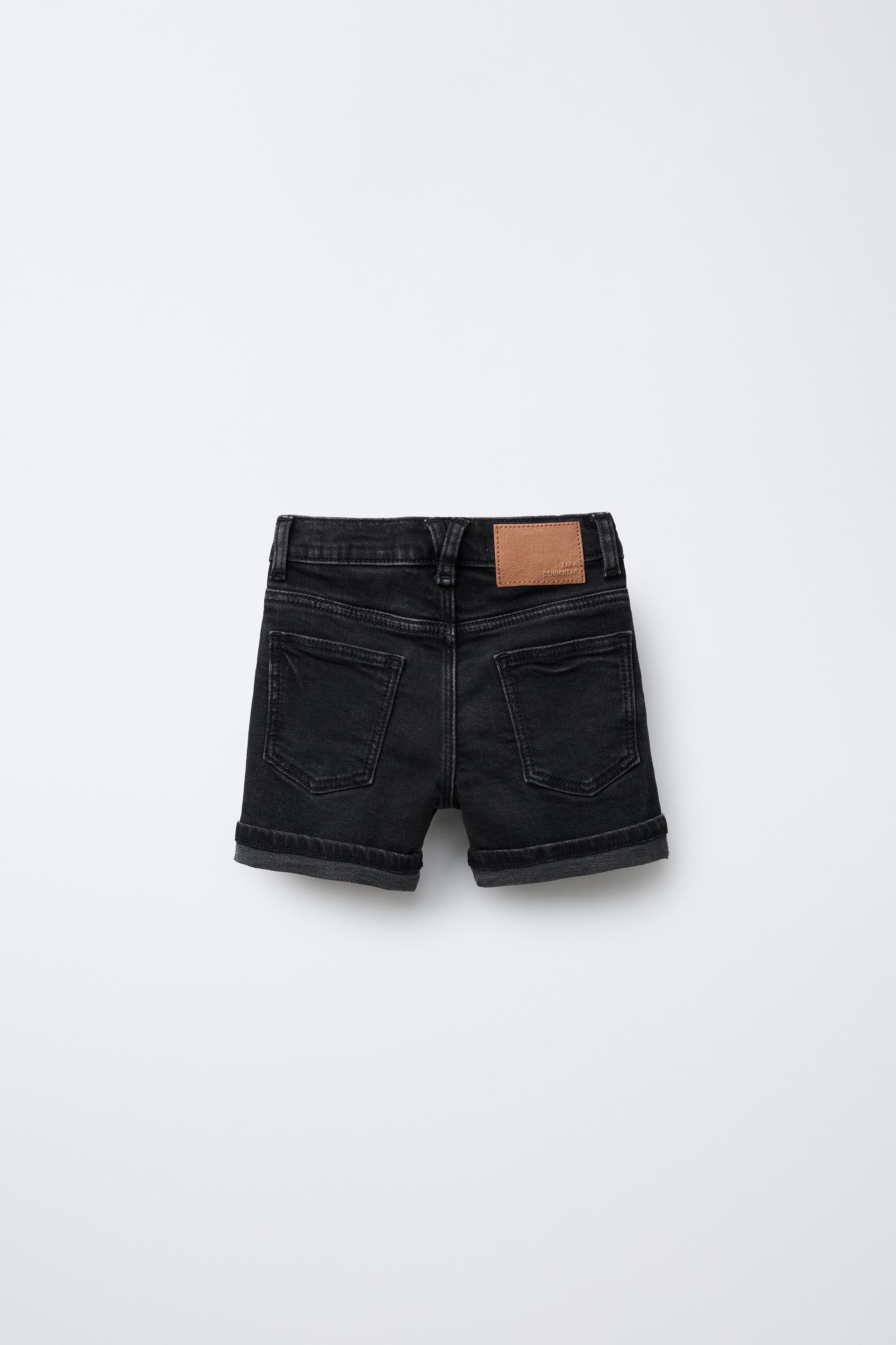 REGULAR DENIM SHORTS - Black | ZARA Canada REGULAR DENIM SHORTS - Black | ZARA Canada