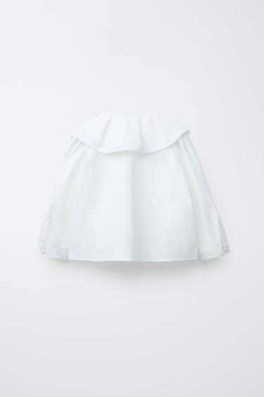 CHEMISE COL CLAUDINE - Blanc de Zara - Image 1