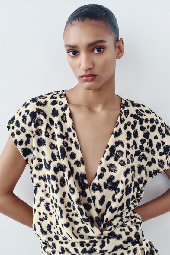 ANIMAL PRINT TOP AND TROUSERS CO-ORD | ZARA United Kingdom