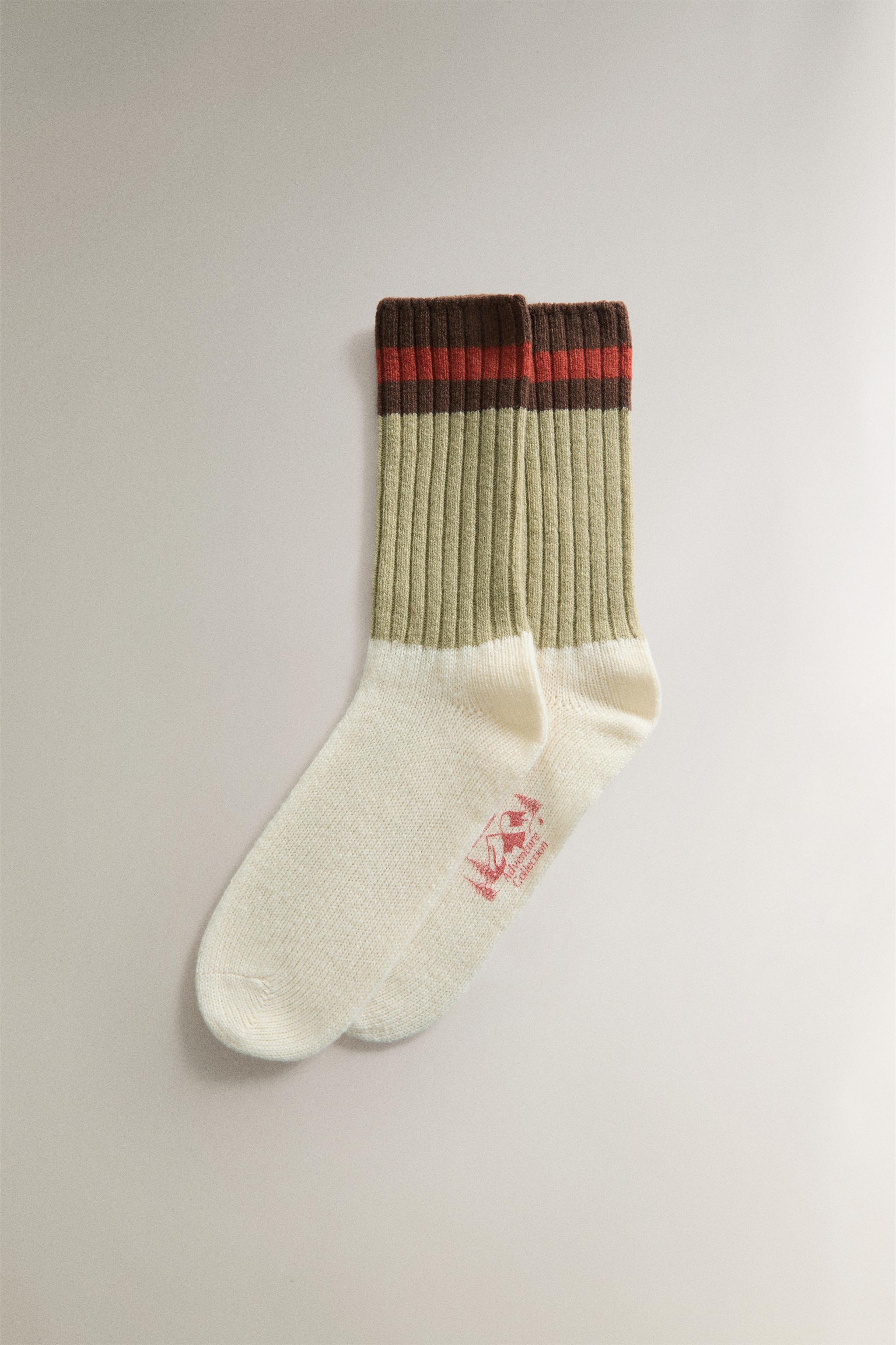 STRIPED WOOL SOCKS