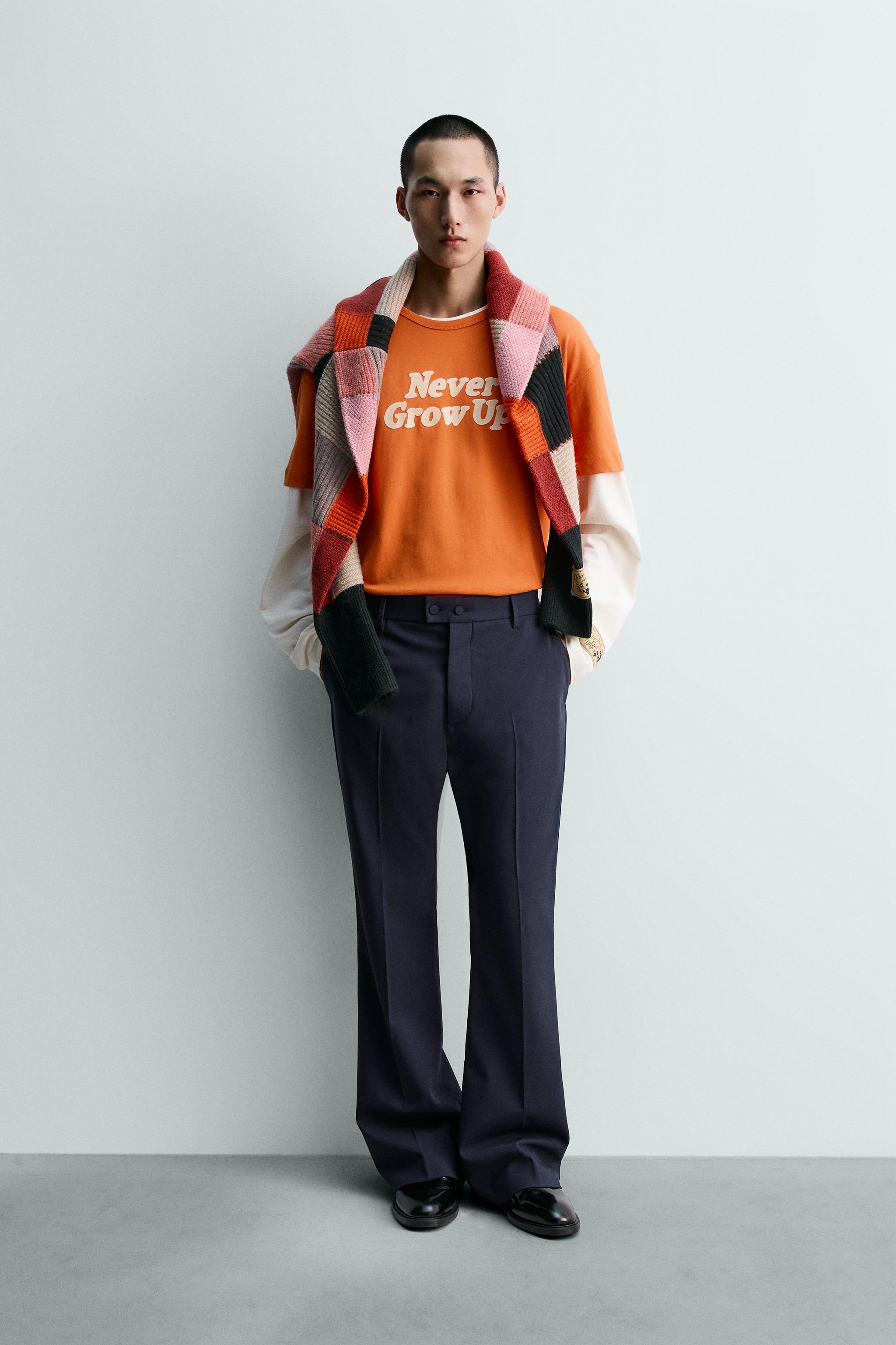 テキストプリントTシャツ HARRY LAMBERT FOR ZARA X DISNEY - オレンジ