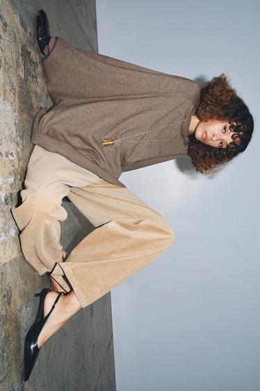 ZAPATO DESTALONADO PIEL - Negro de Zara