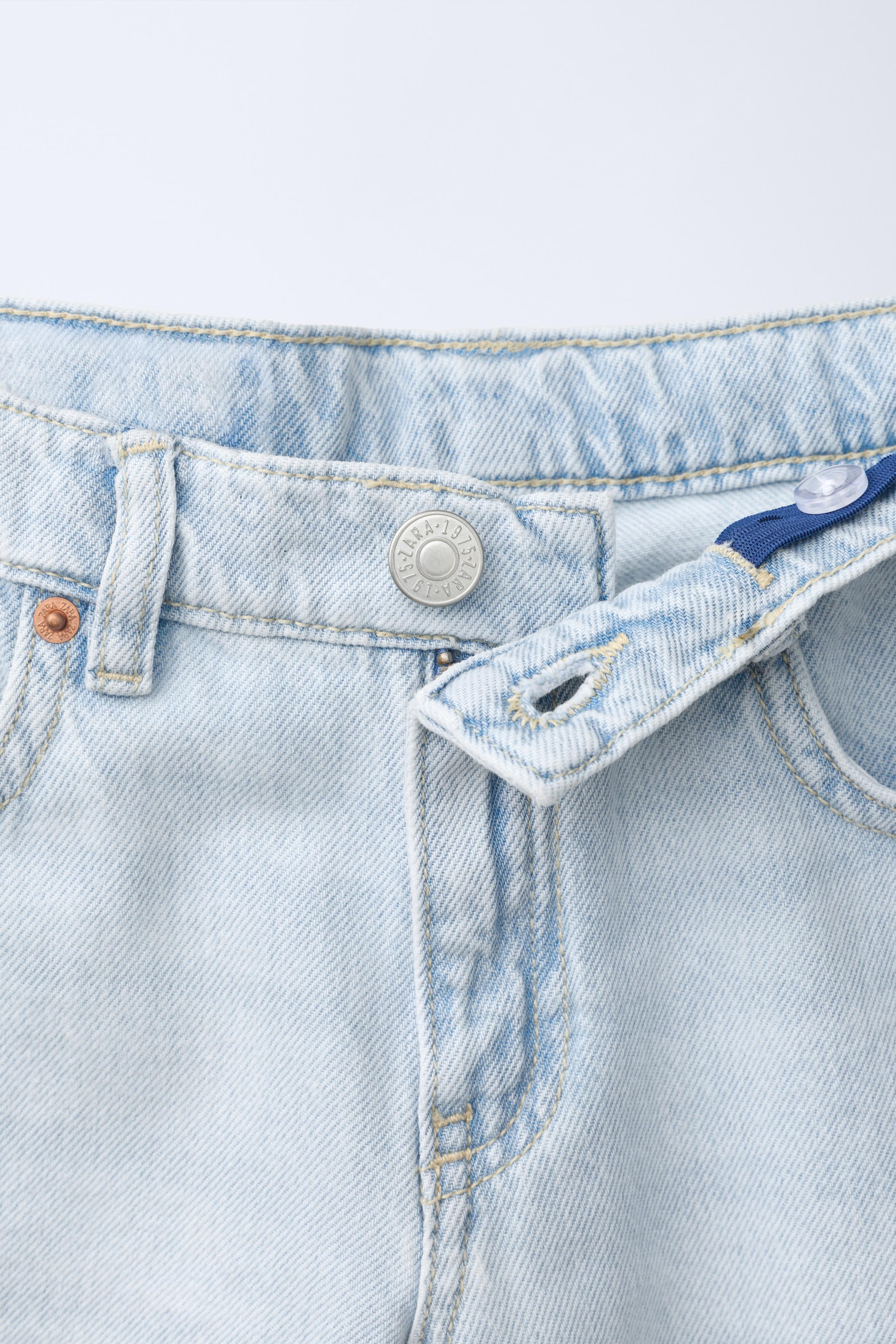 Детские шорты Zara RIPPED STRAIGHT DENIM SHORTS — фото 3