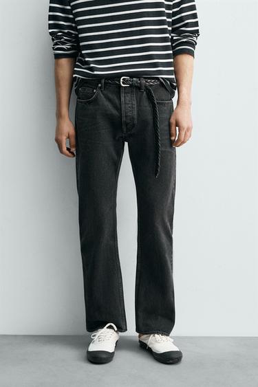 STRAIGHT-LEG BOOTCUT JEANS AARON LEVINE X ZARA - Black by Zara