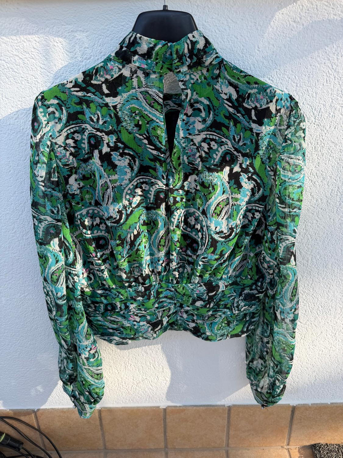 GATHERED PRINTED TOP - Image 2