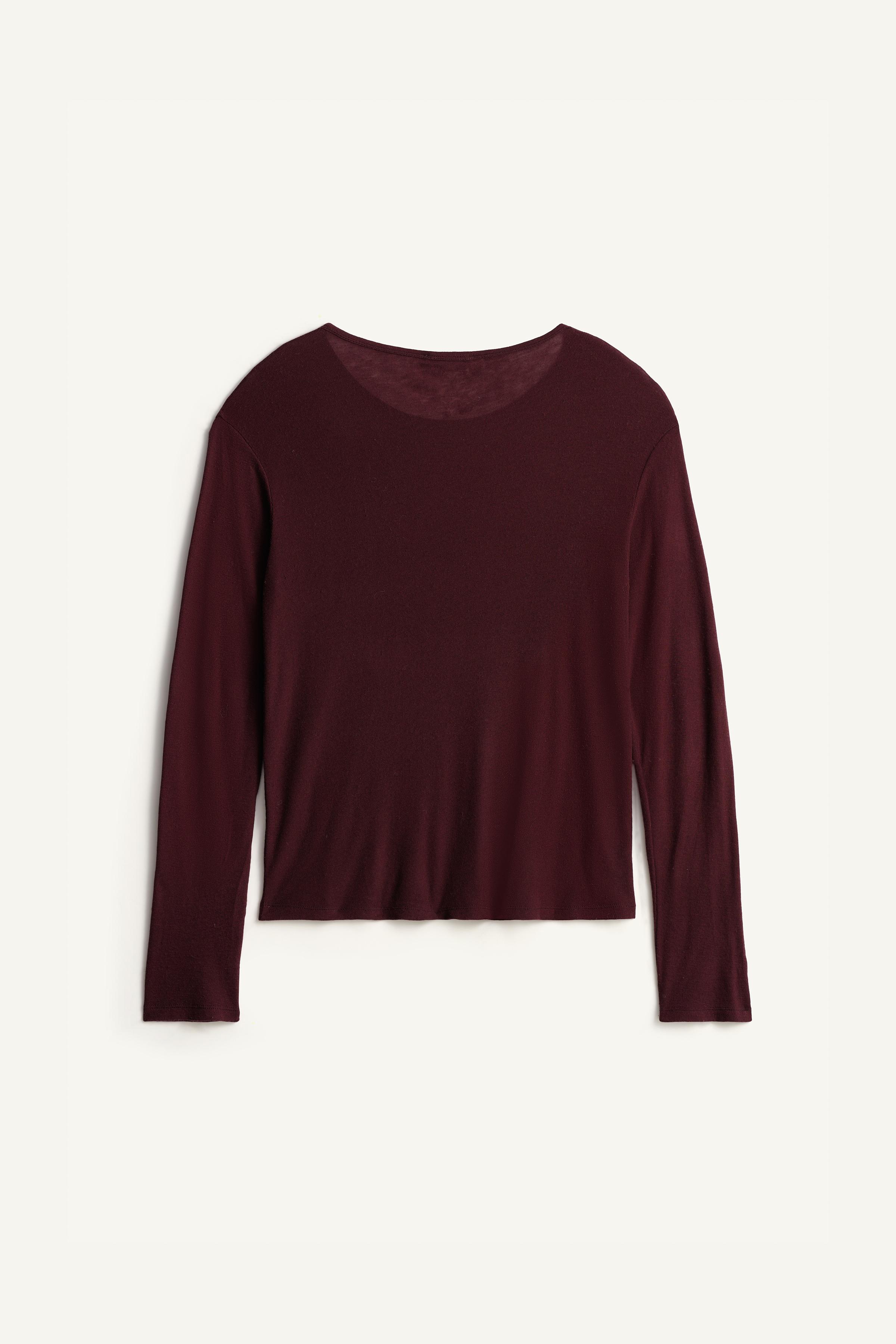 T-SHIRT COUPE DÉCONTRACTÉE LYOCELL ET LAINE