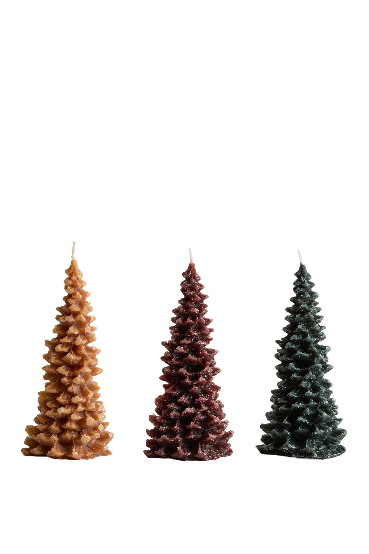 LARGE SCENTED CHRISTMAS TREE CANDLES (PACK OF 3)
