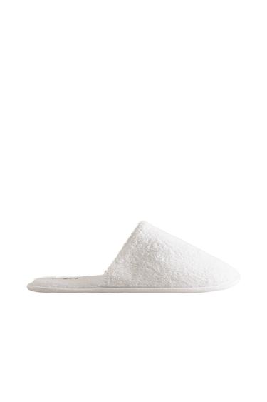 TERRY BATHROOM SLIPPERS - White by Zara